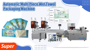 Máquina de embalagem de tecido úmido totalmente automática GDX-260 300 folhas/h