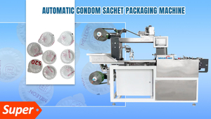 Máquina automática de embalagem de sachês redondos de preservativos MGD-130