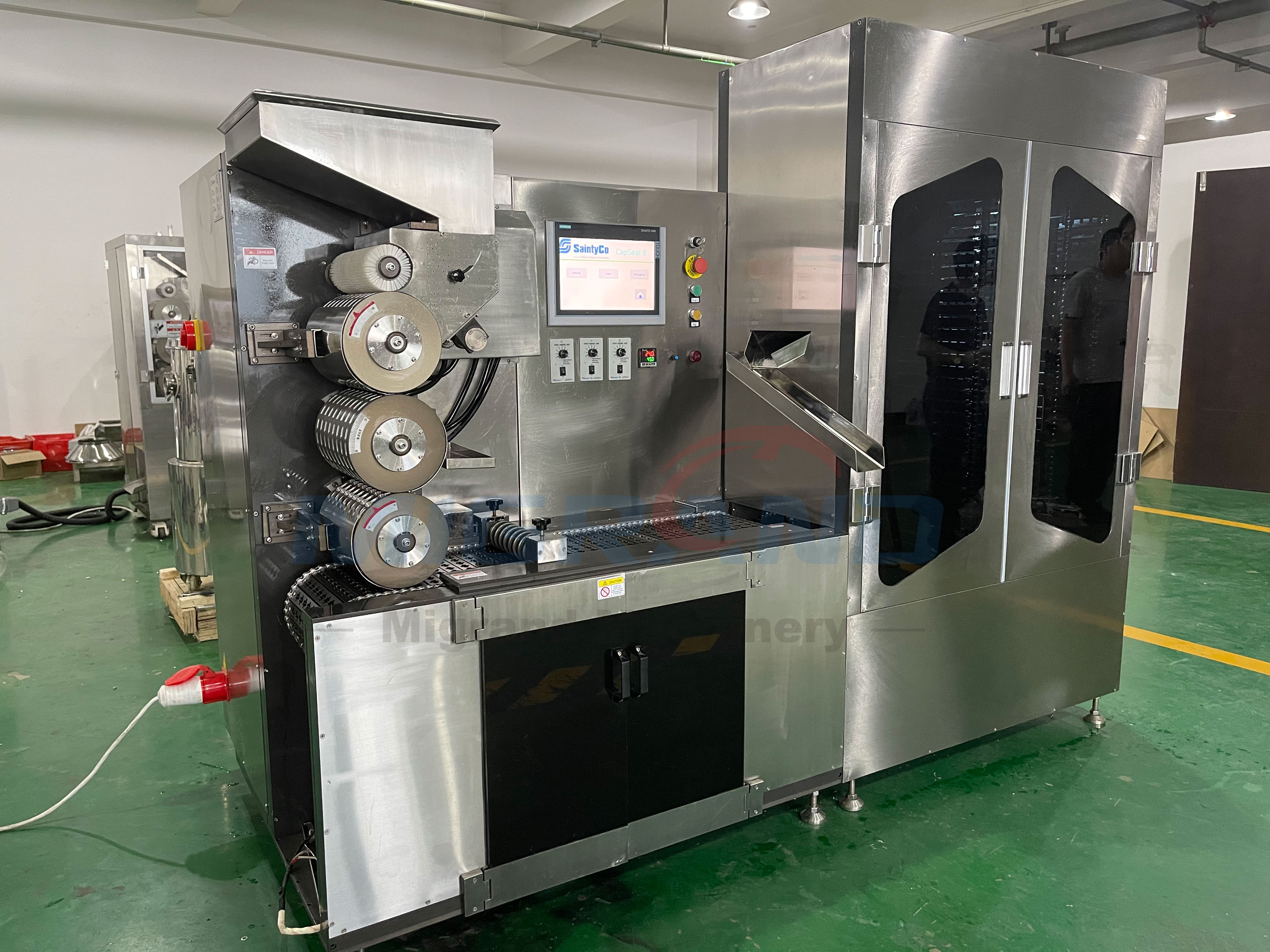 m&aacute;quina de bandagem de c&aacute;psula l&iacute;quida