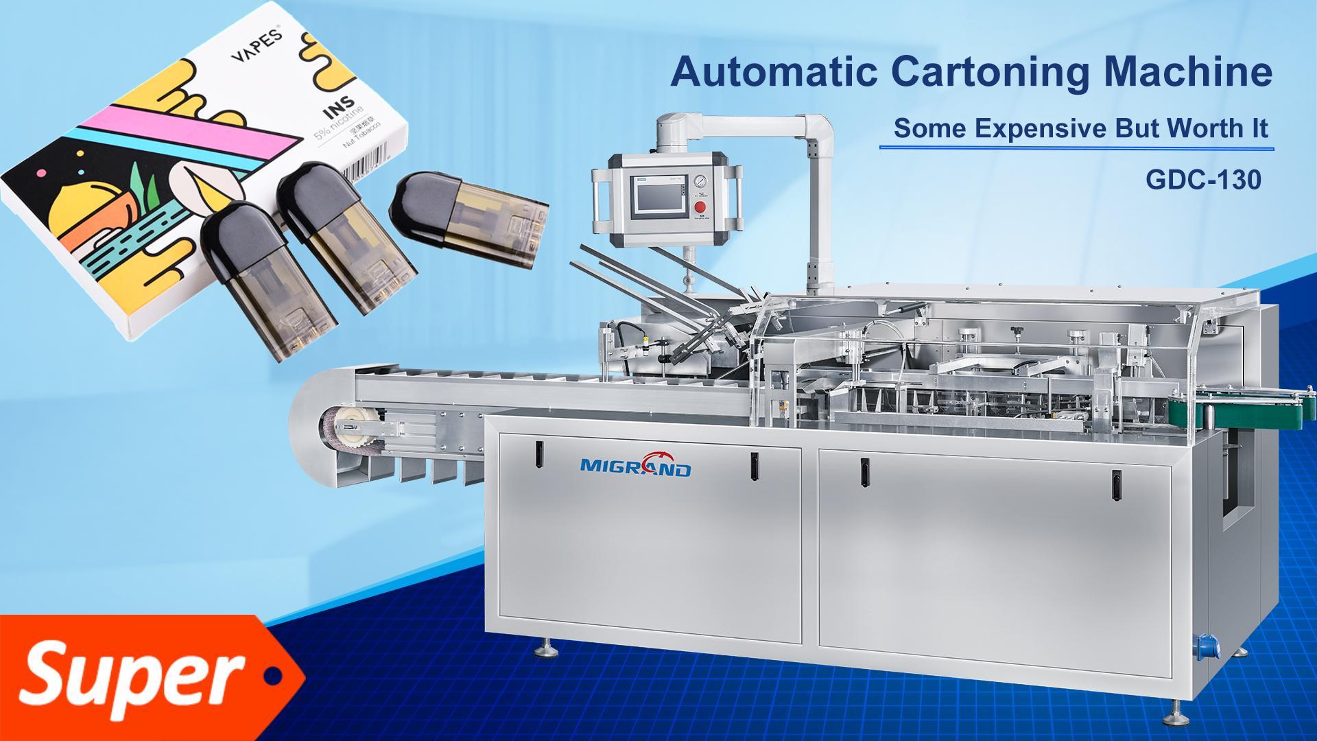Linha de máquinas de embalagem e etiquetagem Indonésia-Vape Pod