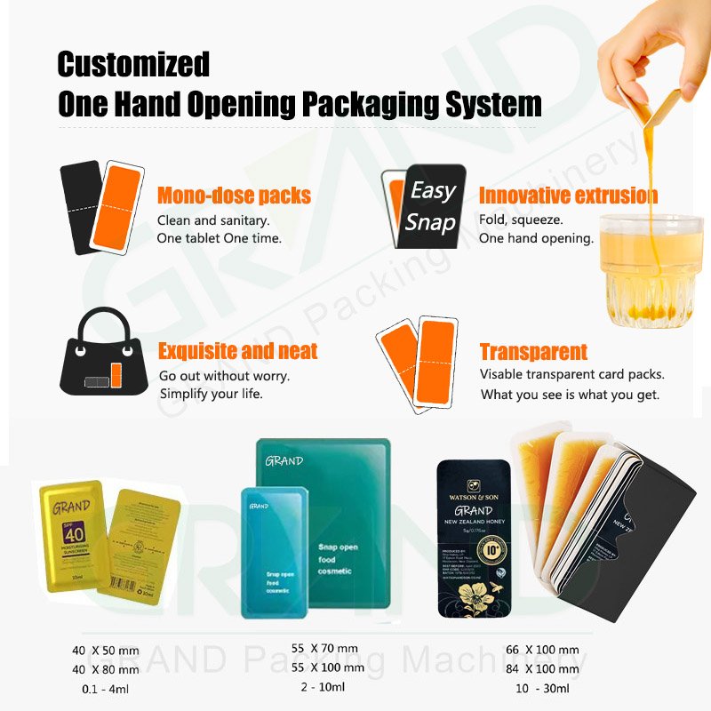 Easysnap Tamanho da embalagem