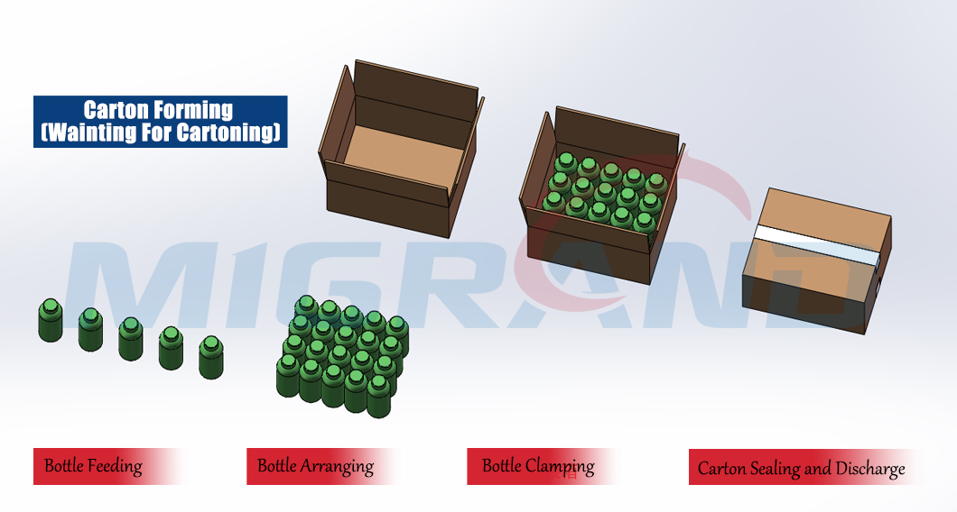 Esquema de embalagem de garrafas