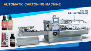 Máquina de encaixotamento de garrafas de alta velocidade GDC-260 para fabricação farmacêutica