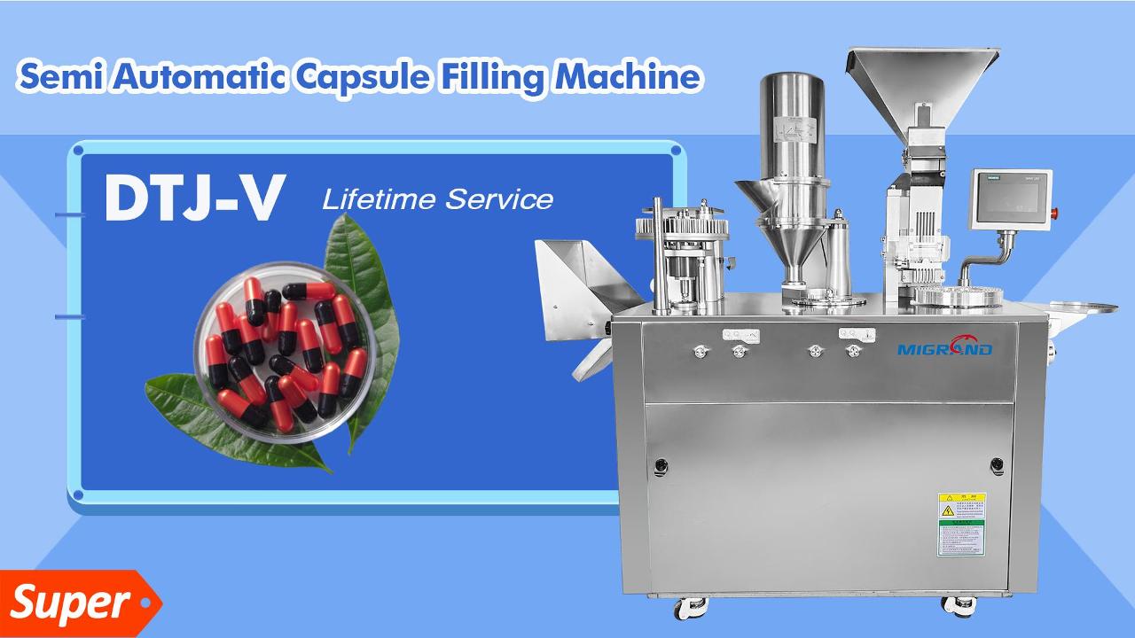 Entrega rápida de máquina de enchimento de cápsula semi-automática para Marrocos