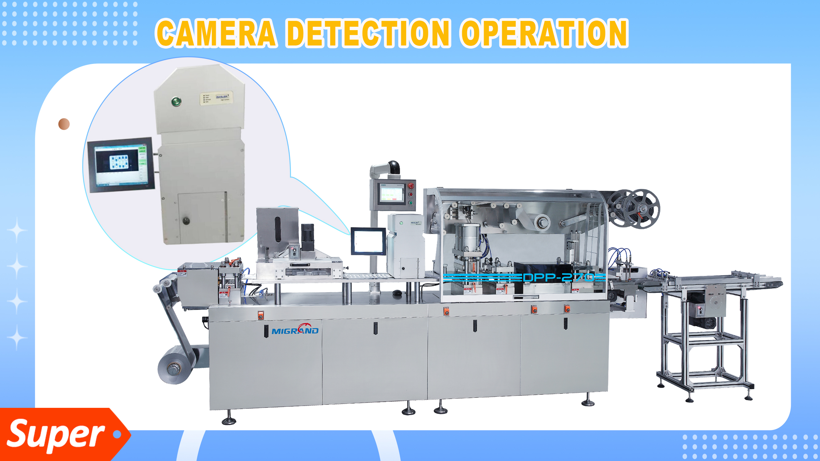 Como operar o detector de câmera para pacote de bolhas