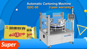 Máquina de encaixotamento de sachê semiautomática GDC-50 para uso médico
