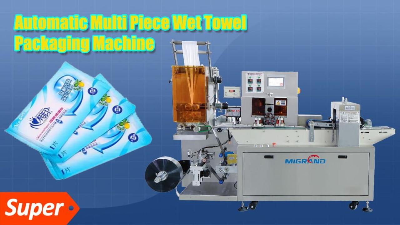 Máquina de embalagem de lenços umedecidos exportada para a Moldávia