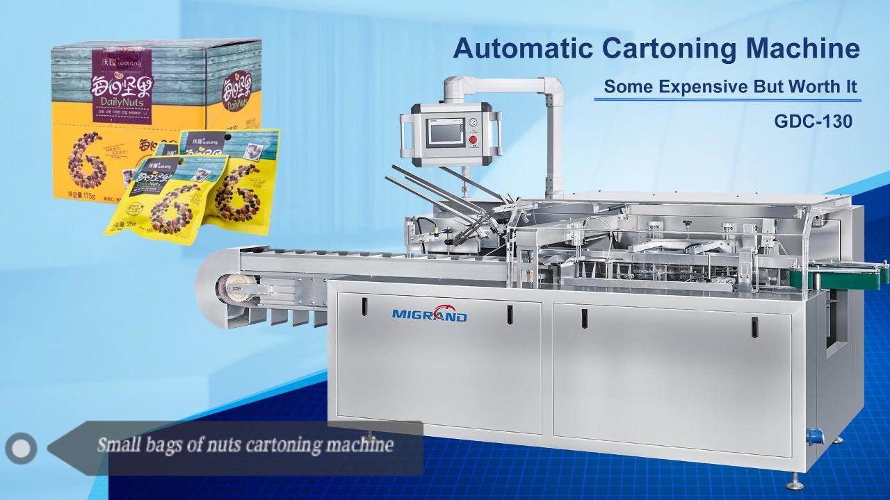 Como embalar saquinhos de chá múltiplos em uma caixa de papelão por máquina automaticamente