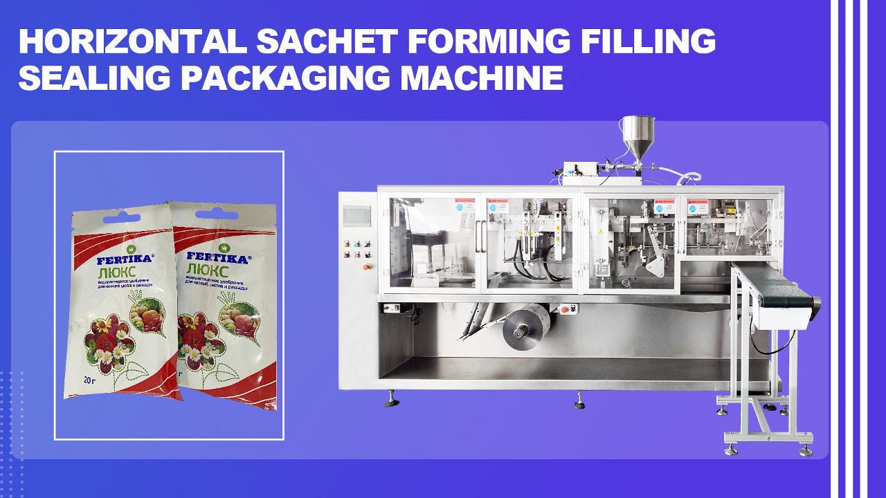 Exportar para a Rússia - linha de máquina de embalagem de saqueta horizontal para fertilizante composto