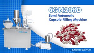 Máquina de enchimento de cápsulas semiautomática CGN208D1