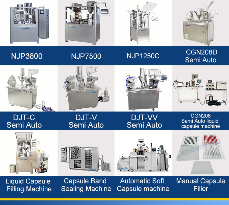 cat&aacute;logo de enchimento de c&aacute;psulas