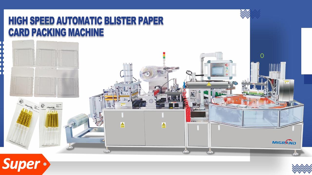 Exportado para máquina de embalagem em blister de plástico tailandesa para velas de aniversário