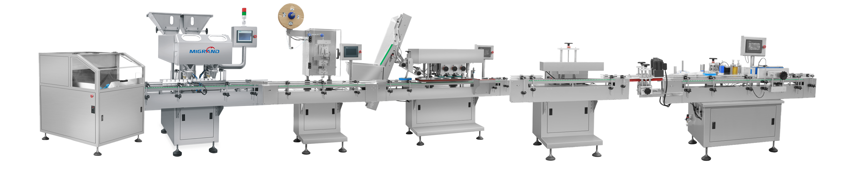 Linha de contagem e engarrafamento
