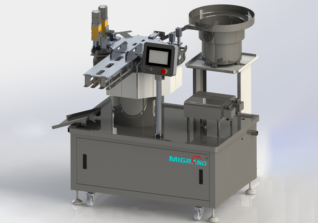 M&aacute;quina de preenchimento e tampa de bico pr&eacute; -fabricado