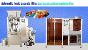 Capsula líquida automática e linha de máquina de vedação de banda