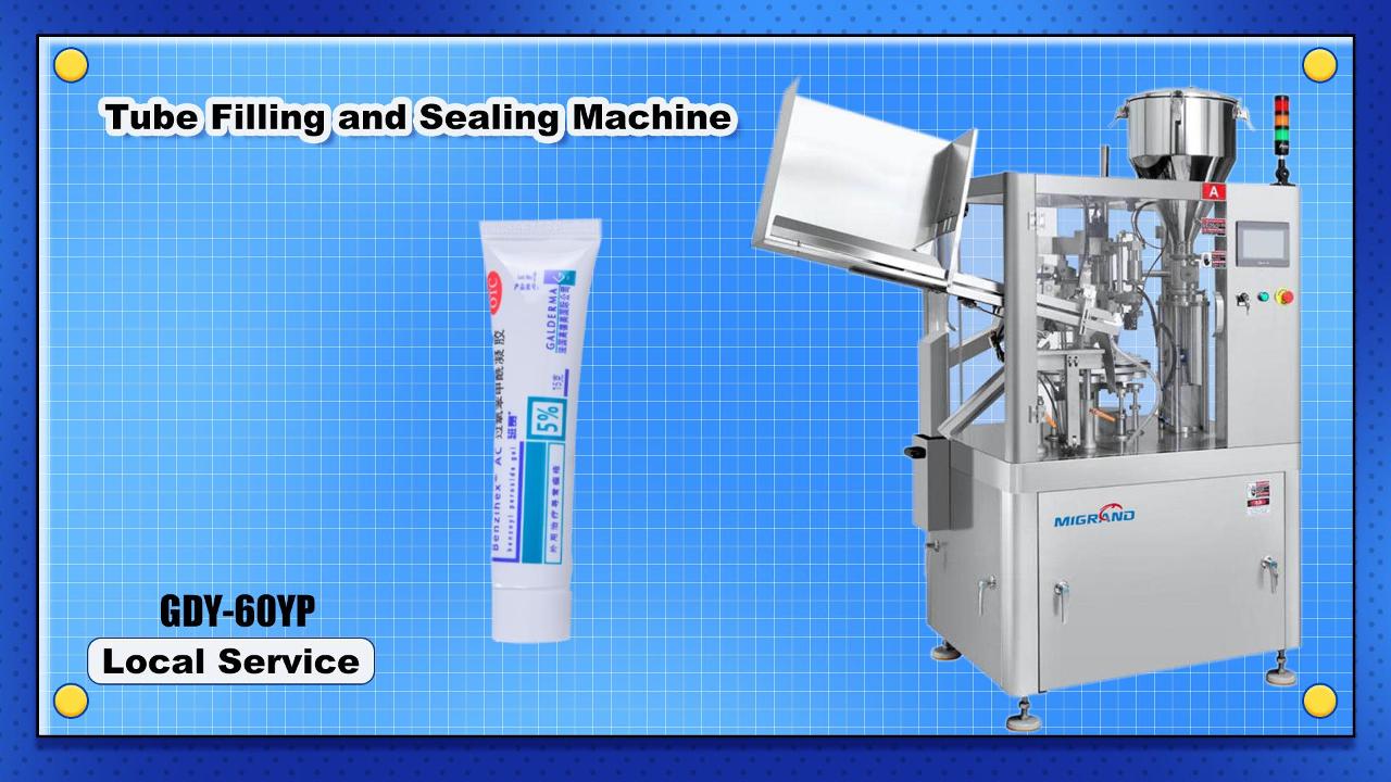 Exportado para a Colômbia GDT-60 Tube Filling and Sealing Machine 