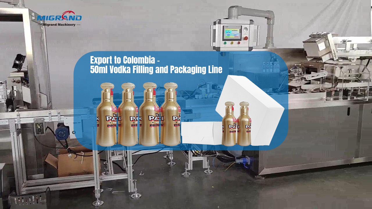 Exporta&ccedil;&atilde;o para Col&ocirc;mbia - Linha de Envase e Embalagem de Vodka 50ml